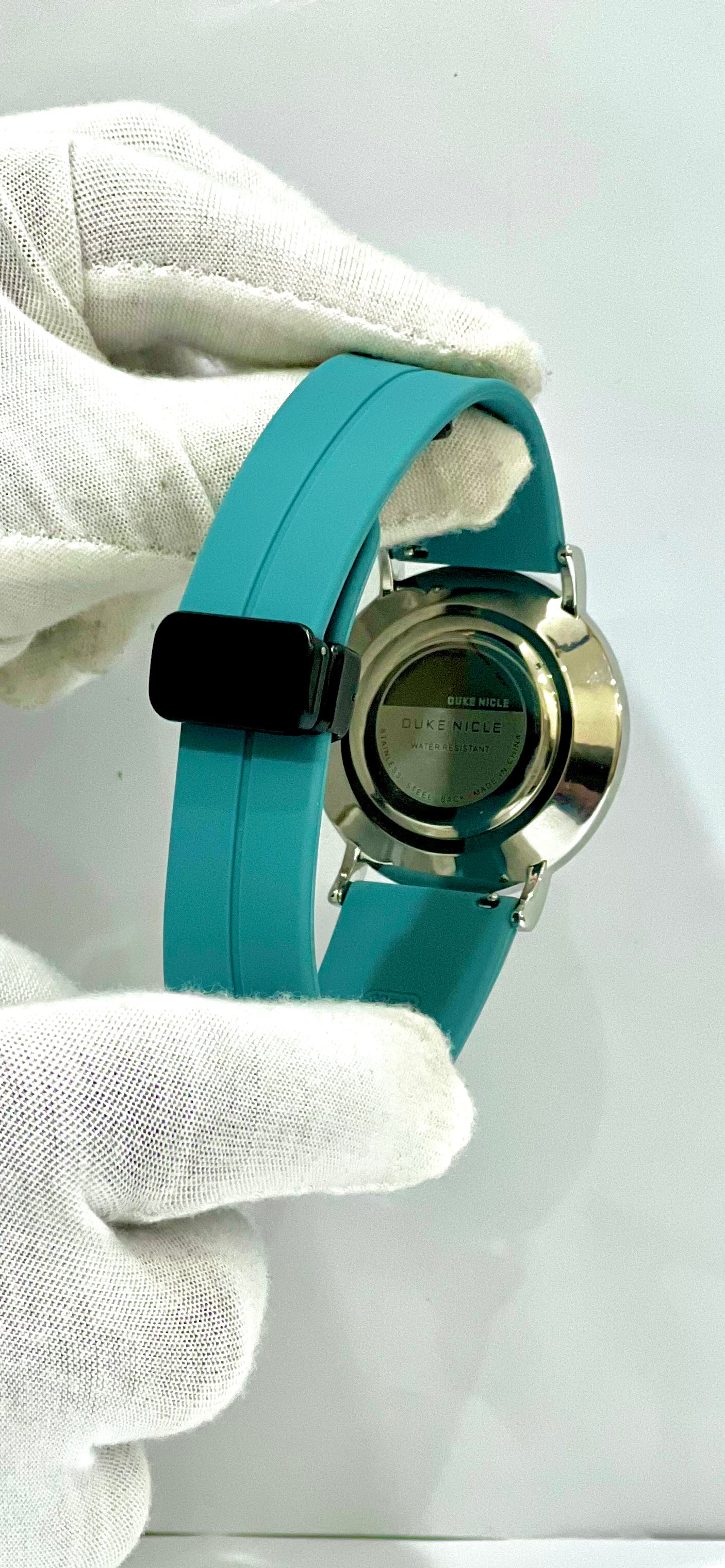 Duke Nicle Teal Silicon Strap