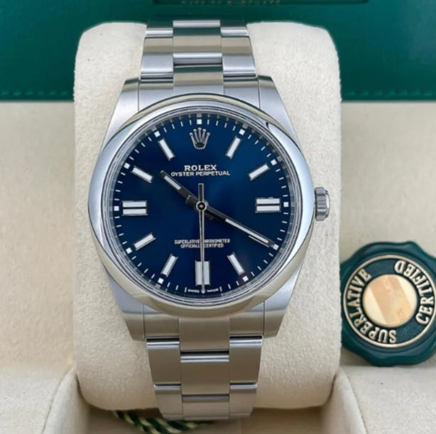 Rolex Oyster Perpetual Navy Blue