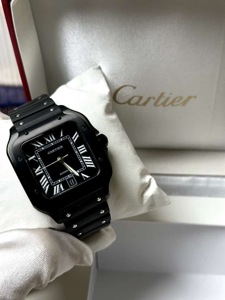 Cartier Santos de Cartier large model automatic watch.