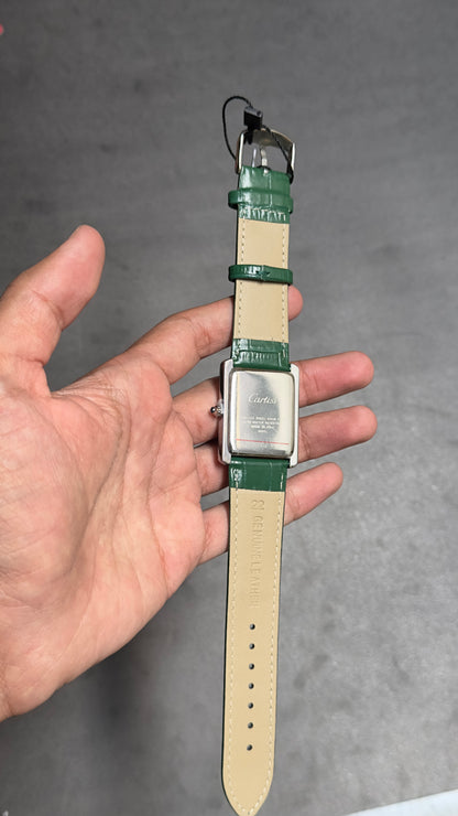 Cartier Tank Louis Green Watch and Strap.