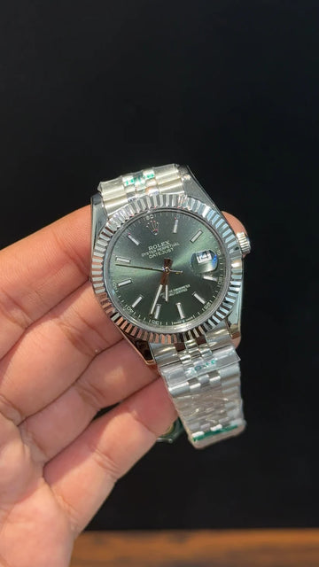 Rolex Oyster Perpetual Date-just Mint Dial.