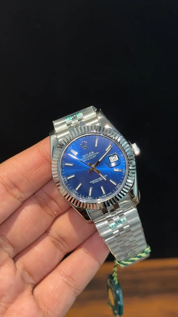 Rolex Oyster Perpetual Date-just Blue Dial.
