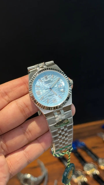 Rolex Land Dweller Sky Blue Dial.