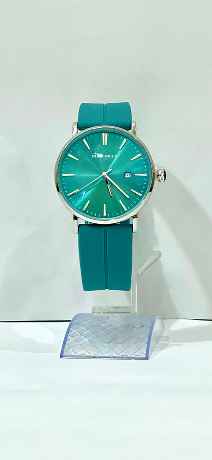 Duke Nicle Teal Silicon Strap
