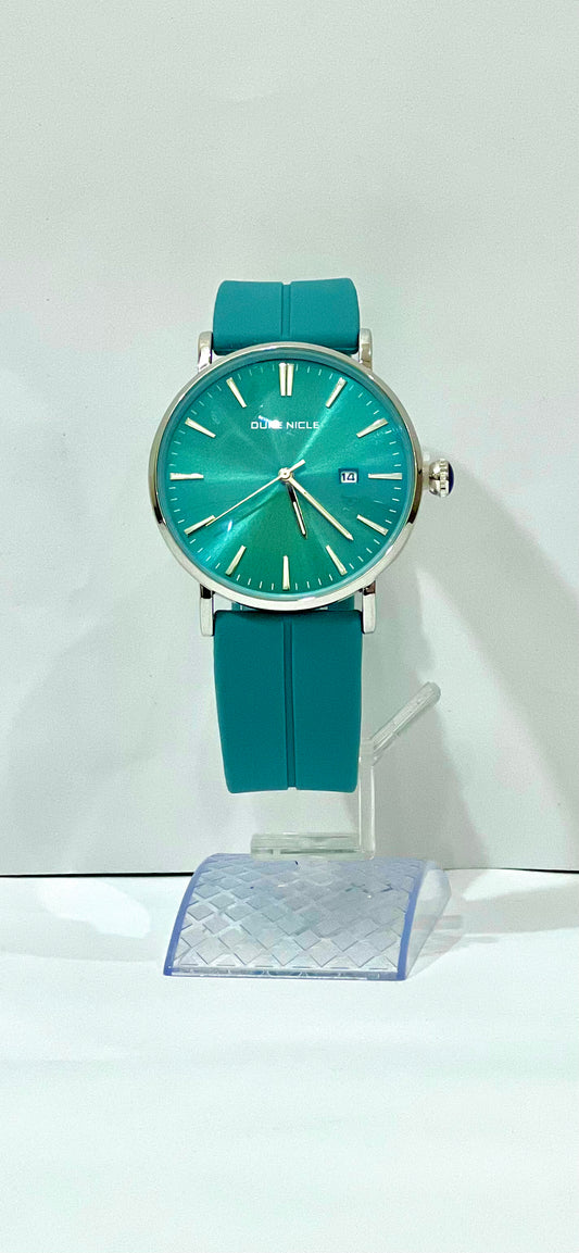 Duke Nicle Teal Silicon Strap