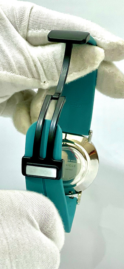 Duke Nicle Teal Silicon Strap