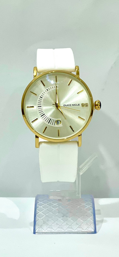 Duke Nicle White Silicon Strap