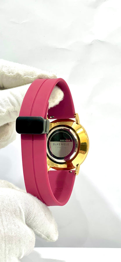 Duke Nicle Maroon Silicon Strap