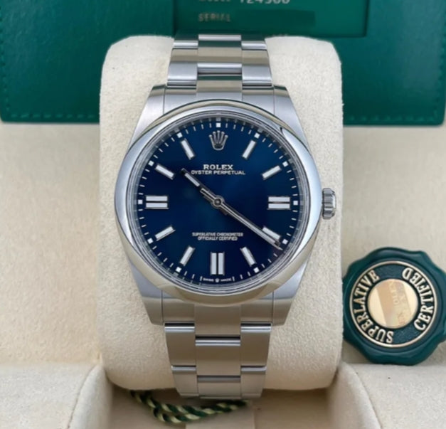 Rolex Oyster Perpetual Navy Blue