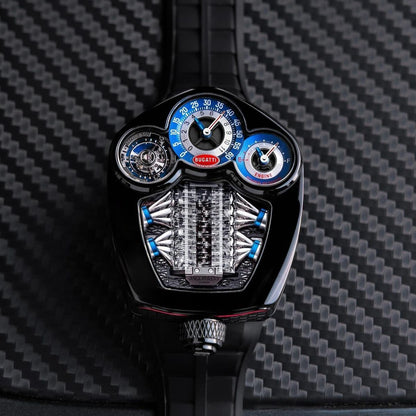 Jacob & Co. Bugatti Tourbillon watch in black titanium.