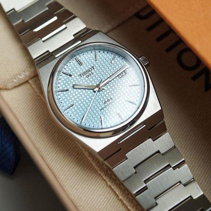 Tissot PRX Ice Blue Watch.
