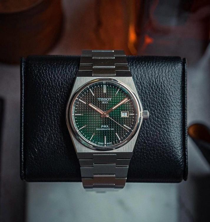 Tissot PRX Gree Watch.