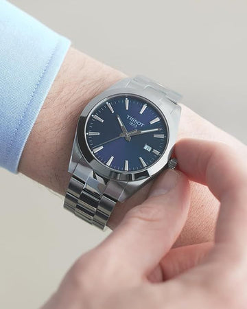 Tissot  Quartz watch blue dial.