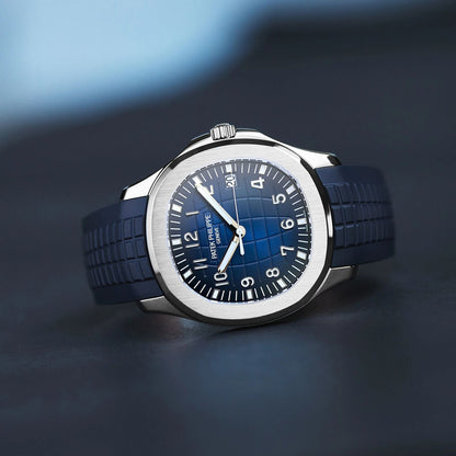 Patek Philippe Aquanaut  blue composite strap and dial.