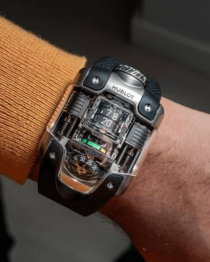 Hublot MP-10 Tourbillon Weight Energy System watch.