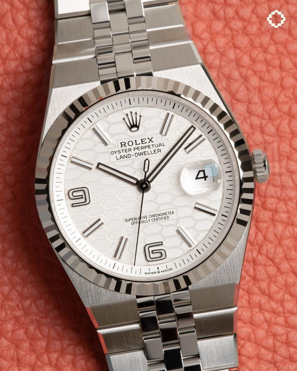 Rolex Land-Dweller 36 mm in Oystersteel and white gold watch.