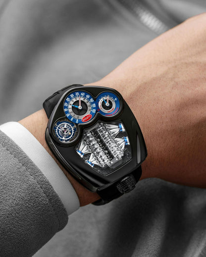 Jacob & Co. Bugatti Tourbillon watch in black titanium.