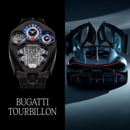 Jacob & Co. Bugatti Tourbillon watch in black titanium.