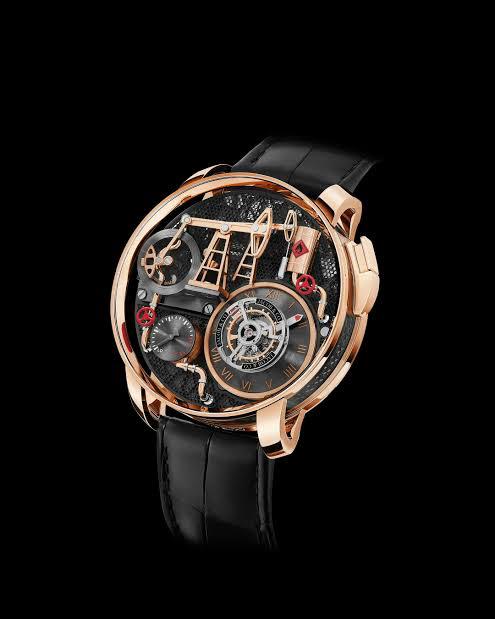 Jacob & Co. Oil Pump Tourbillon automaton watch.