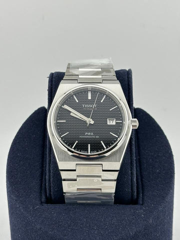 Tissot PRX Textured Black Watch.