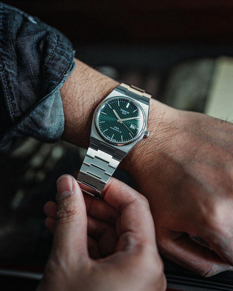 Tissot PRX Gree Watch.