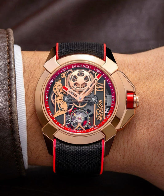Jacob & Co. CR7 Epic X "Flight of CR7"  red dial watch.