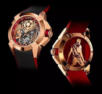 Jacob & Co. CR7 Epic X "Flight of CR7"  red dial watch.