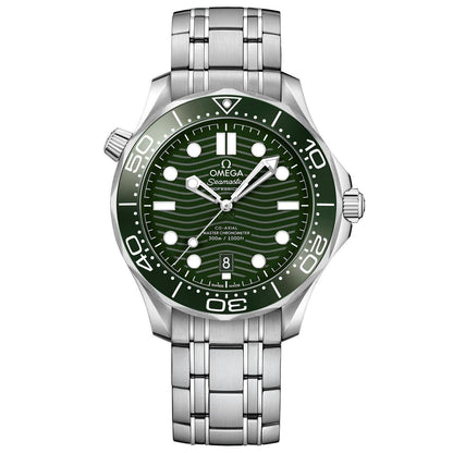 Omega Seamaster Green dial watch.