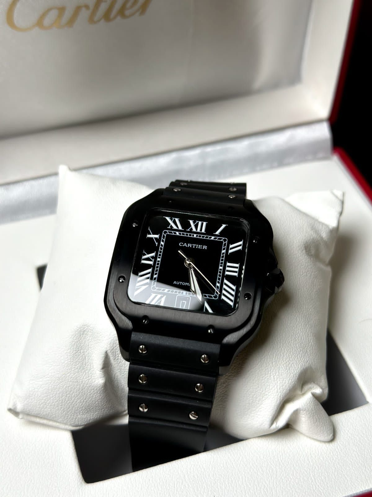 Cartier Santos de Cartier large model automatic watch.