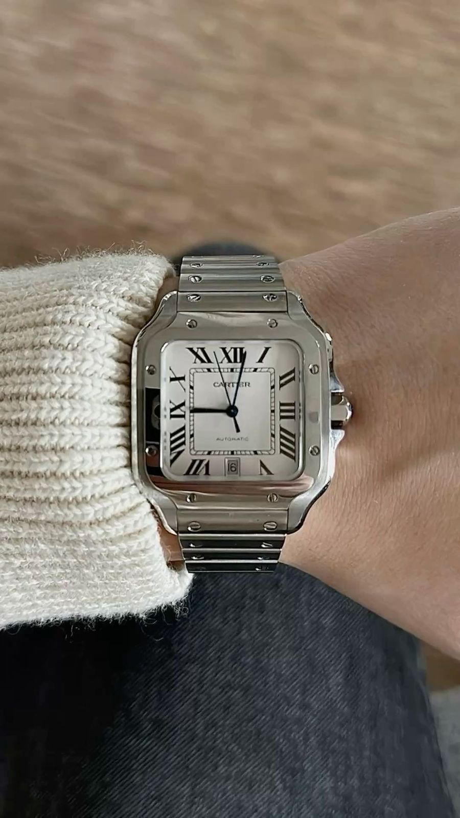 Cartier Santos de Cartier large model watch