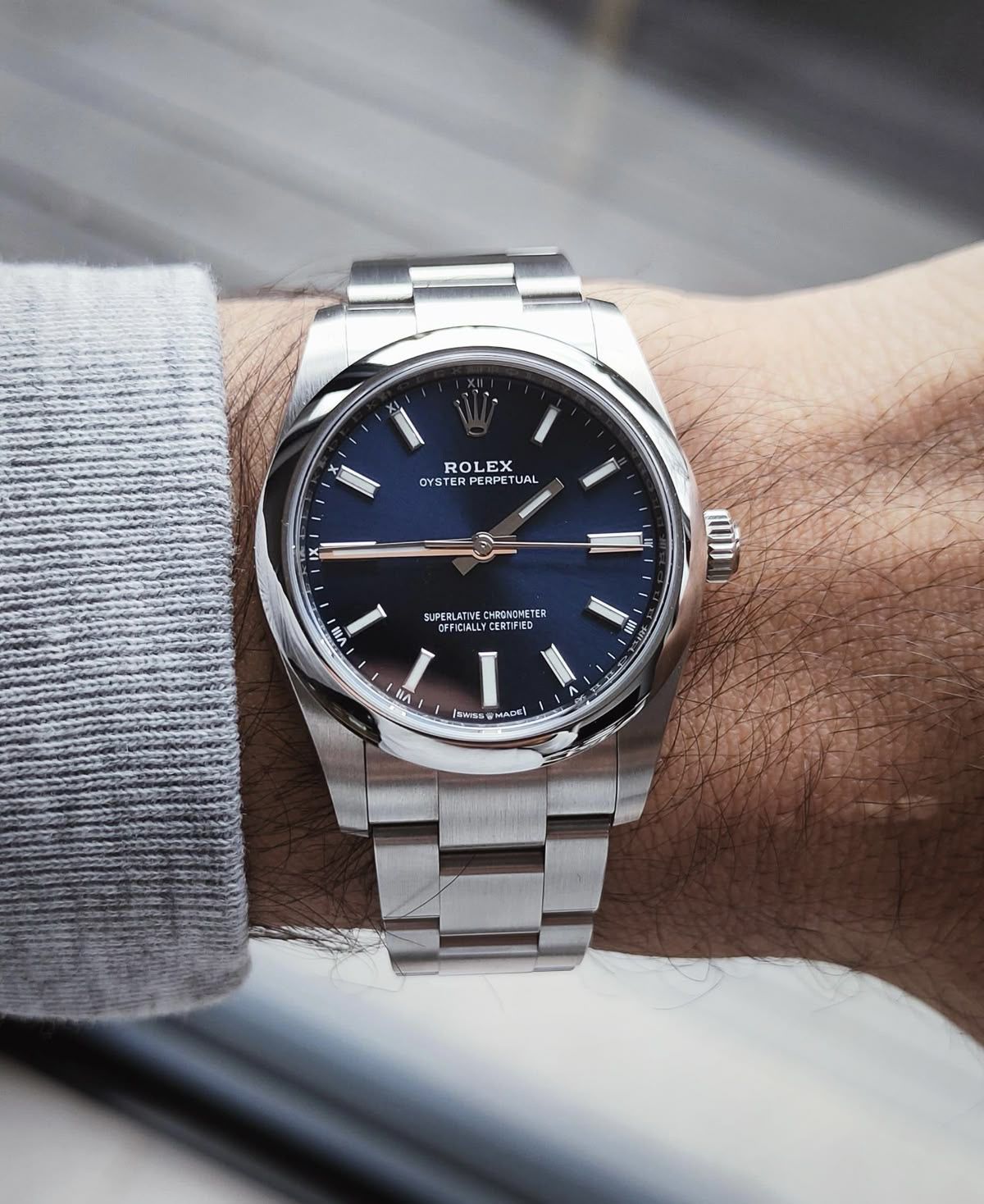Rolex Oyster Perpetual Navy Blue