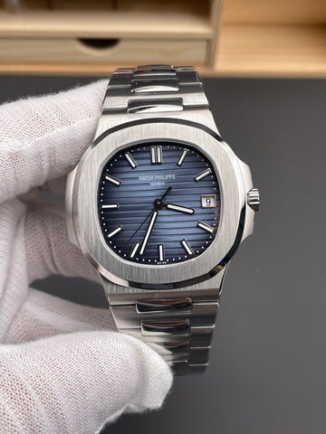 Patek Philippe Nautilus Blue Dial Watch.
