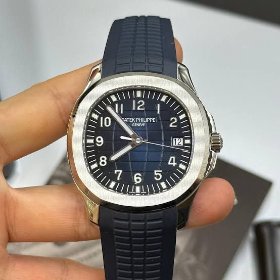 Patek Philippe Aquanaut  blue composite strap and dial.