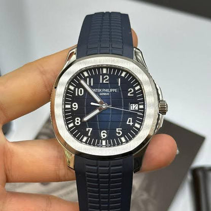 Patek Philippe Aquanaut  blue composite strap and dial.