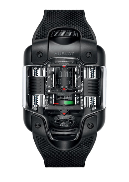 Hublot MP-10 Tourbillon Weight Energy System watch.