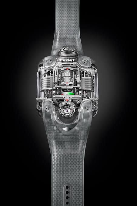 Hublot MP-10 Tourbillon Weight Energy System watch.