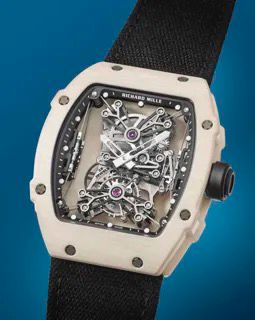 Richard Mille RM 055 Bubba Watson with a white ceramic watch.