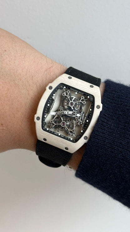 Richard Mille RM 055 Bubba Watson with a white ceramic watch.