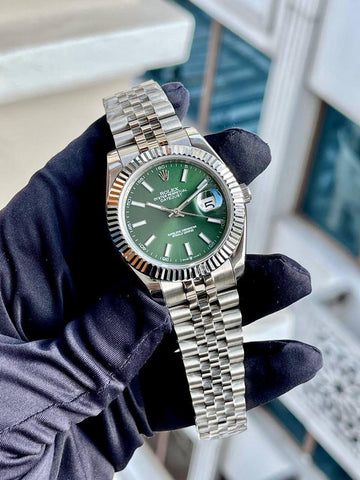 Rolex Oyester Date-just Green Dial.