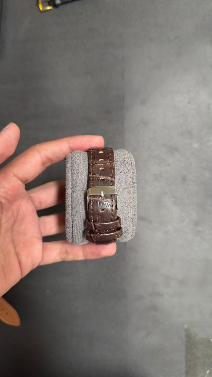 Cartier Tank Louis Golden Dial Watch.