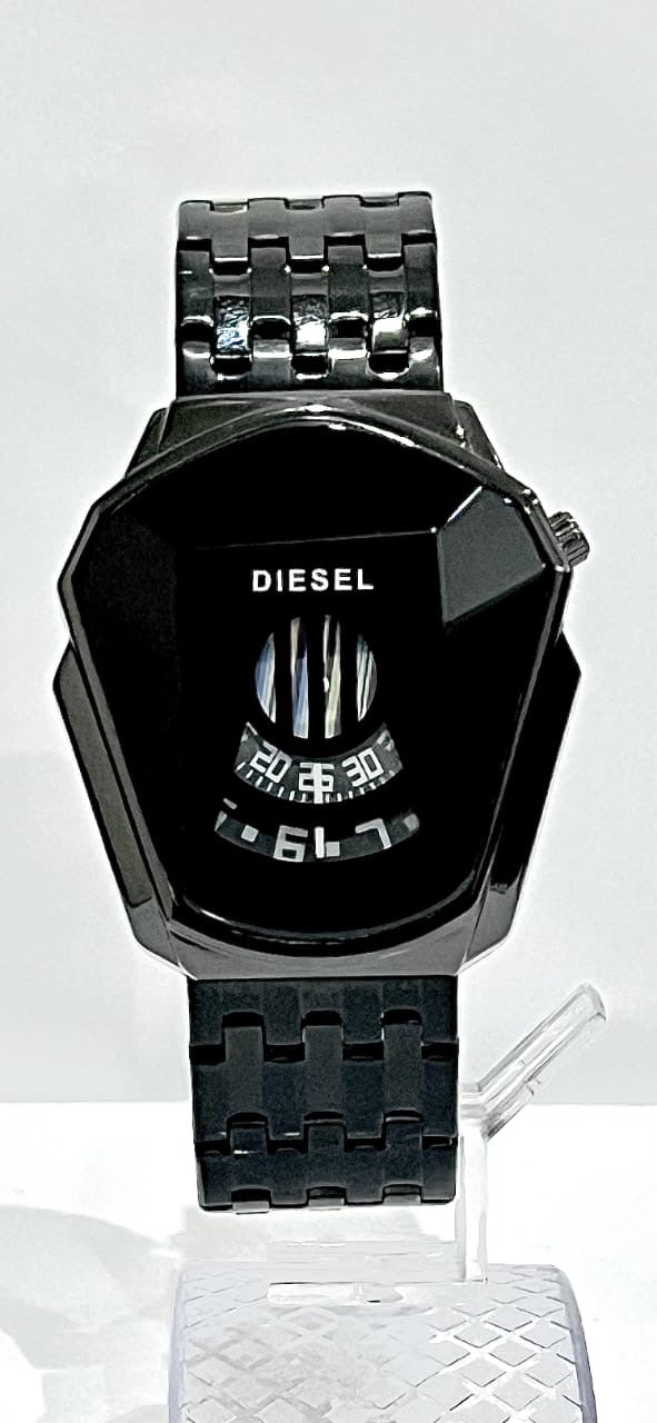 Diesel Black Glass Diamond-Cut Dial